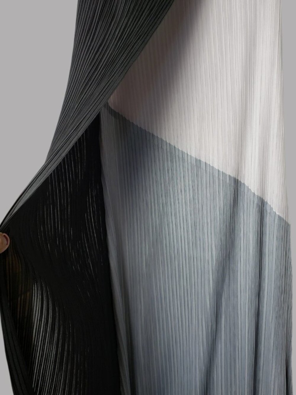 Collage Colorblock Faux Wrap Pencil Dress  Black/Gray One Size - Picture 6 of 9